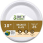 100% Compostable 9 Inch Paper Plates – Heavy Duty Bulk Disposable Plates [500-Pack] – USDA Certified, BPA-Free, Eco-Friendly, Biodegradable Sugarcane Bagasse – Natural White for Catering, Parties