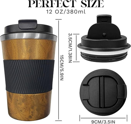 Insulated Travel Coffee Mug, Stainless Steel Coffee Cup - Image 3