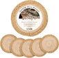 13 in Round Woven Placemats Plate Chargers Set of 6, Chargers for Dining Table Decor Boho Farmhouse Rustic Rattan Wicker Table Mats Jute Braided Place Mats Chargers for Dinner Plates