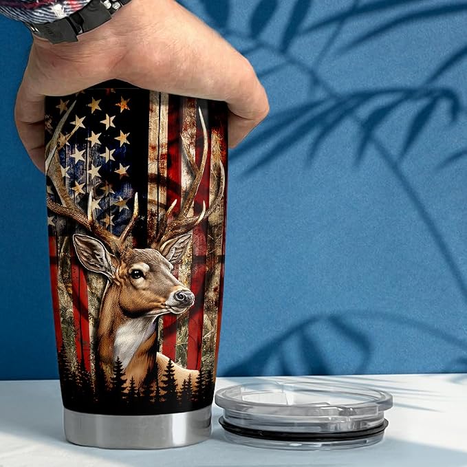 SANDJEST Hunting Tumbler 20oz Deer Hunting Gifts - Image 5