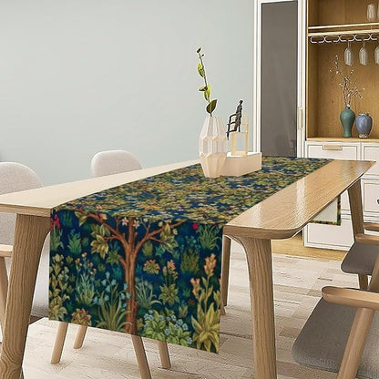 William Morris Floral Table Runner Vintage Flowers Table Runner - Image 2