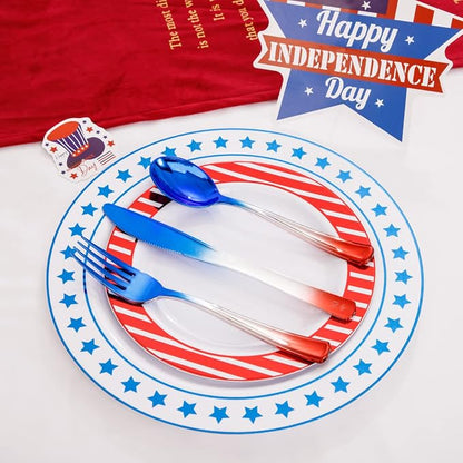 LIYH 180 Pcs 4th of July Plates - Image 3