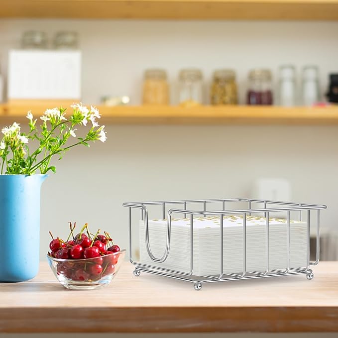 Metal Cocktail Napkin Holder for Bar, Flat Napkin Holder Caddy for Cocktail - Image 7