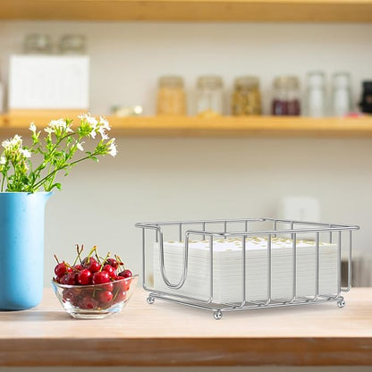 Metal Cocktail Napkin Holder for Bar, Flat Napkin Holder Caddy for Cocktail - Image 7
