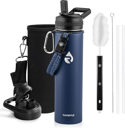 RAYMYLO Insulated Water Bottle 24 oz, Triple Wall Vacuum Stainless Steel | by RAYMYLO