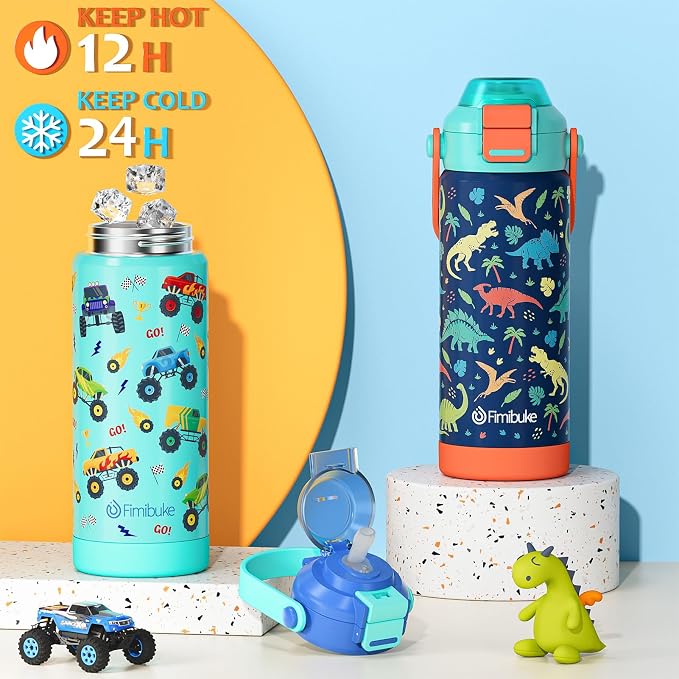 Fimibuke 18oz Kids Insulated Water Bottle - Image 4