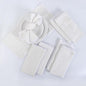 Fingercraft Dinner Cloth Napkin Cotton Muslin Double Gauze 8 Pack with Classic Lace for Everyday Use, Wedding, Party, Christmas, Easter Napkins Cloth are Pre Shrunk and Good Absorbency White