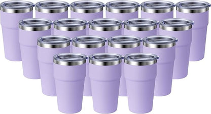 MEWAY 16oz Tumbler Double Wall Vacuum Insulated Travel Mug Bulk, Stainless by MEWAY