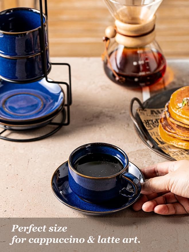 Gomakren 6oz Cappuccino Cups Set of 4 - Image 6