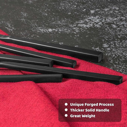 Alata Cube 45-Piece Forged Stainless Steel Flatware Set Cutlery Set - Image 3