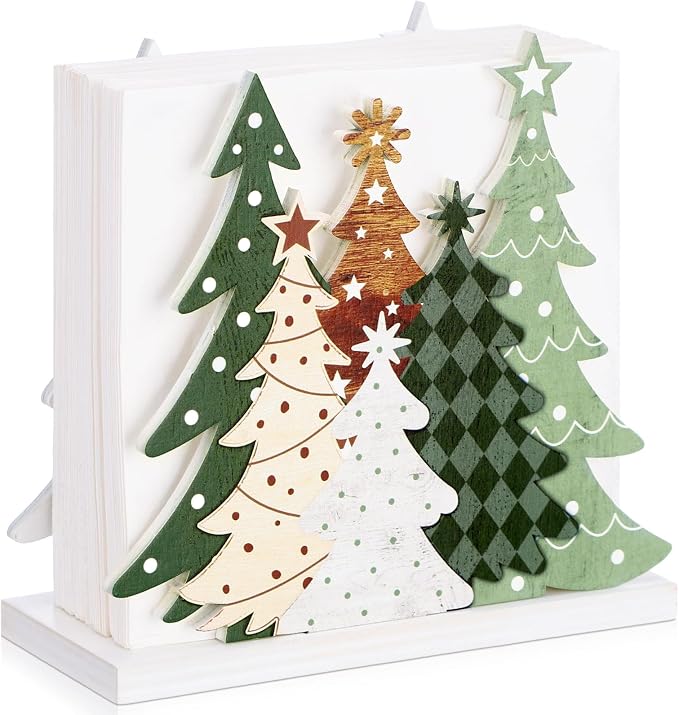 Christmas Tree Napkin Holder for Tables Classical Green Christmas Tree Napkin by Namalu