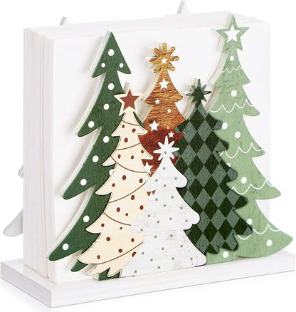 Christmas Tree Napkin Holder for Tables Classical Green Christmas Tree Napkin by Namalu