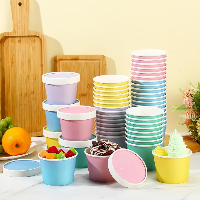 Fulmoon 100 Pack Paper Soup Containers - Image 4