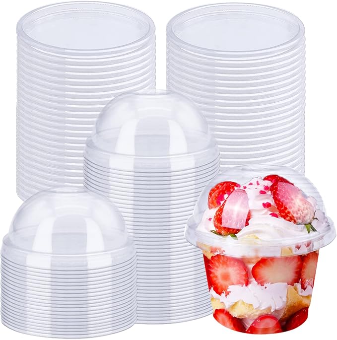 Alaeseje 50 Pack 8 oz Clear Plastic Cups by Alaeseje