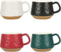 BYCNZB 13oz Ceramic Coffee Cups set of 4, Modern Mugs by BYCNZB