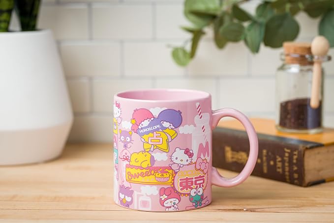 Silver Buffalo Sanrio Hello Kitty and Friends, Ceramic Mug, 20oz | Little Twin - Image 6