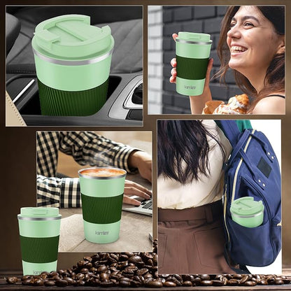 KETIEE 12oz Travel Mug, Insulated Coffee Cup - Image 5