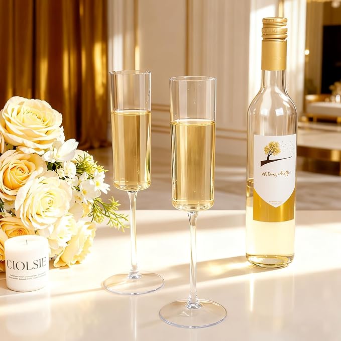 Ciaell 24 Pack Plastic Champagne Flutes - Image 7