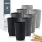 Wrova Wheat Straw Cups 16oz Tumbler Set of 8 by WROVA