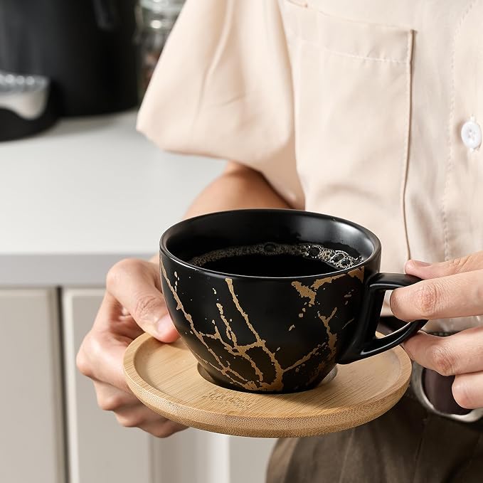 LUKA Ceramic Demitasse Espresso Cups Set - Image 7