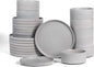 Stone Lain Haven Stoneware 24-Piece Dinnerware Set, Elegant Dish Set, Includes by Unknown