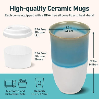 NOVA CERAMICS Travel Coffee Tumbler – Travel Mug - Image 3