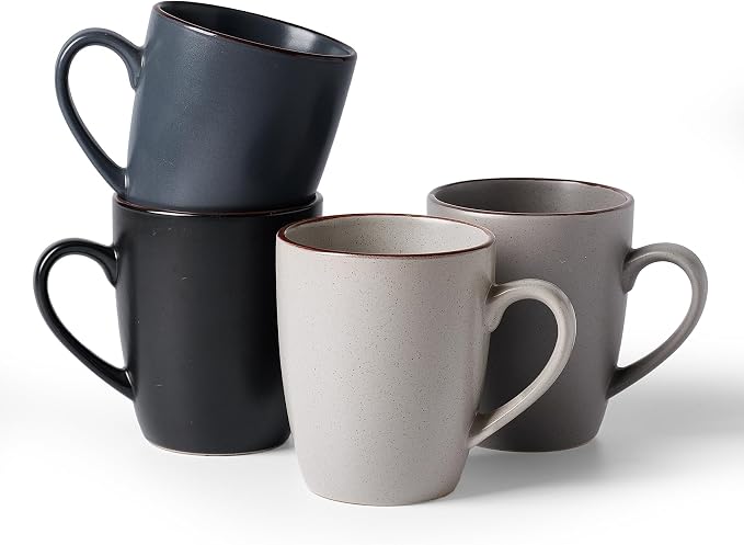 famiware Venus Coffee Mugs Set of 4, 13 oz Ceramic Stoneware Mug Cup Set | by Famiware
