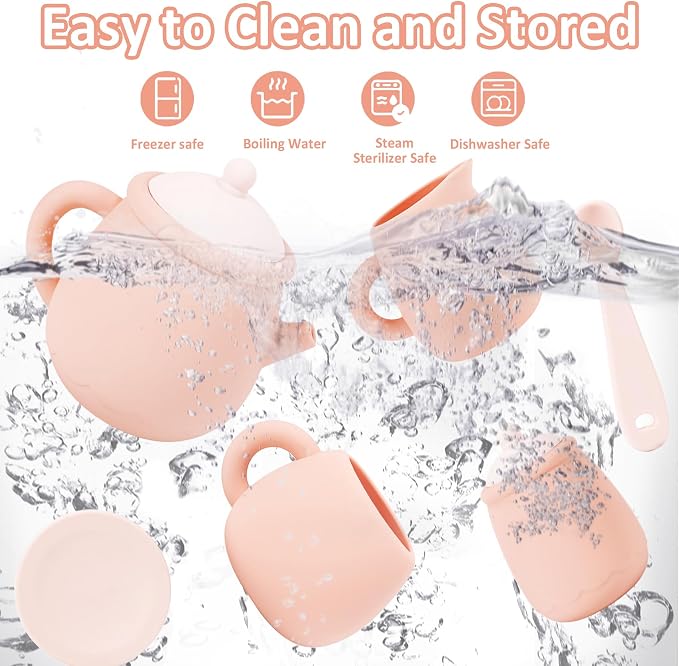 MCGMITT Silicone Tea Party Set, Toy Tea Set - Image 7