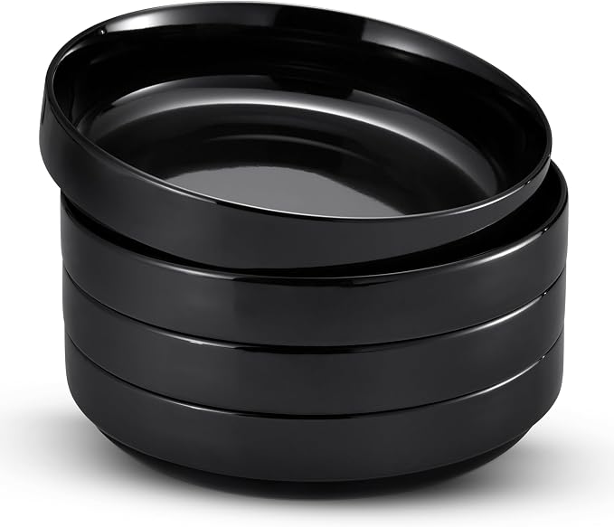 KooK Pasta Bowl, Bowl Plate, Low Bowl, Plate Bowls, Ceramic Large Shallow Bowls by Kook