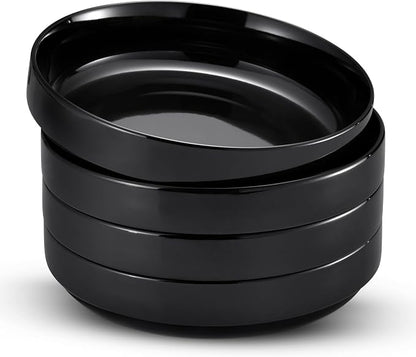KooK Pasta Bowl, Bowl Plate, Low Bowl, Plate Bowls, Ceramic Large Shallow Bowls by Kook