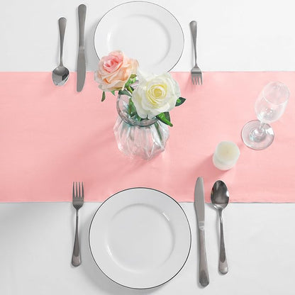 Manyshofu Blush Satin Table Runner 12x108 - Image 2