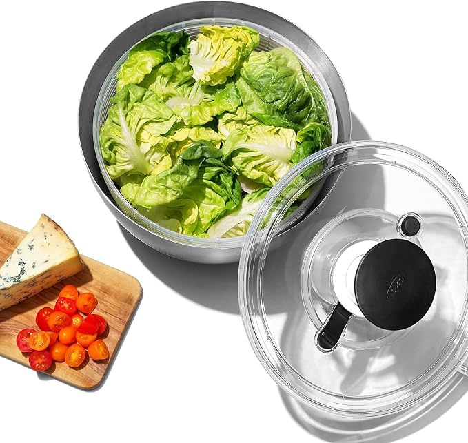 OXO Steel Salad Spinner - Image 6