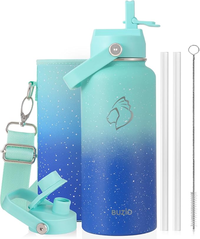 BUZIO Insulated Stainless Steel Water Bottle 32 oz by BUZIO