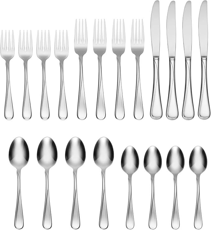 Oneida Flight 20-Piece 18/0 Stainless Steel Silverware Set - Image 2