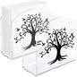 Tree of Life Decor Napkin Holder for Table, 2 Pack 5"x5" Spring Paper Holder for Kitchen, Party, Dining Restaurant, Bar Summer Rustic Cocktail Paper Napkin Dispenser for Table Decoration Gift