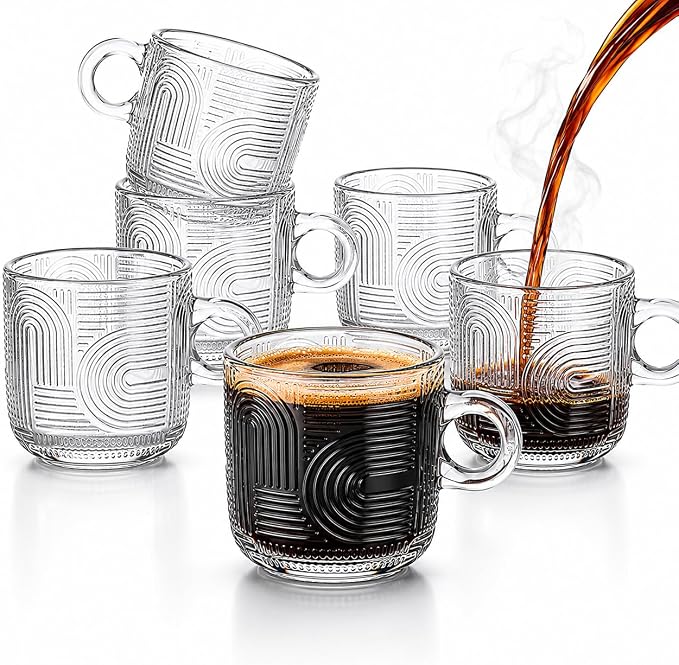 Vintage Ribbed Espresso Cups - Image 7