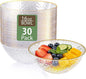 Tinybee 30 Pack Clear Plastic Bowls by Tinybee