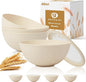 40 OZ Salad Container for Lunch, Unbreakable Wheat Straw Bowls by BUSOKIP