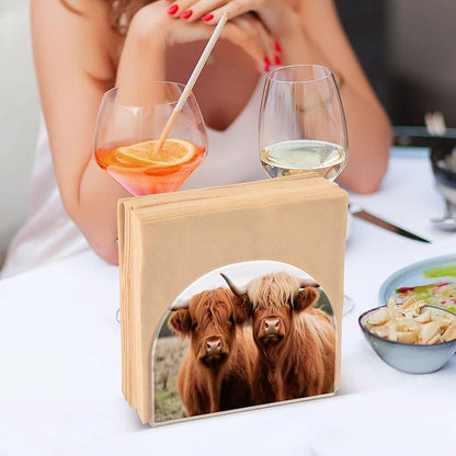 Napkin Holder, Highland Cows Napkin Holder - Image 6