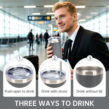 IEOVIEE 32 Pack 20oz Stainless Steel Insulated Bulk Tumblers - Image 7