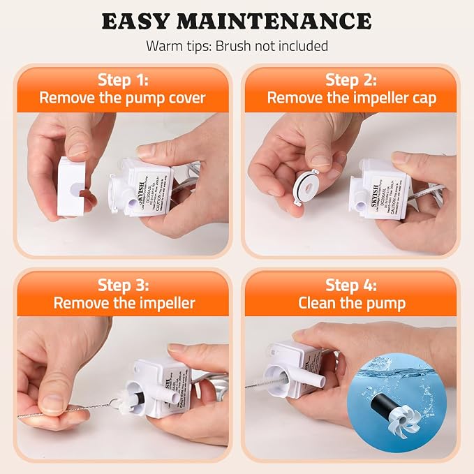 Pawtners Replacement Pump for 10in/6.7in Dog Fountain, Replacement Pump - Image 4
