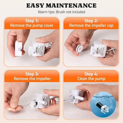 Pawtners Replacement Pump for 10in/6.7in Dog Fountain, Replacement Pump - Image 4