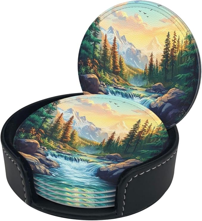 Mountains Nature Scenery Coasters - Image 3