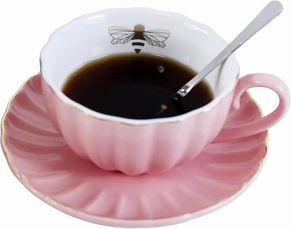 Ceramic Cup& Saucer Set by Eplze