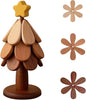 Trivets Tree Set of 3 Suitable for Hot Dishes Pans Teapots Bowls and Cup Coasters Home Kitchen and Dining Table Decor Christmas Tree Trivets Festive Celebration Gifts Wooden Products