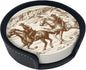 Western Desert Vintage Cowboy Coasters by Unknown