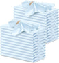 P Pothuiny 24 Pcs Light Blue Satin Napkins 17 x 17 in, Satin Cloth Napkins | by P+Pothuiny