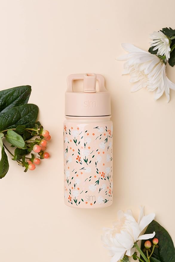 Simple Modern Kids Water Bottle & Toddler Cup | 14oz | Floral | Insulated - Image 2
