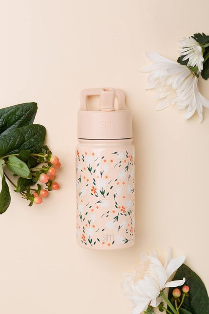 Simple Modern Kids Water Bottle & Toddler Cup | 14oz | Floral | Insulated - Image 2