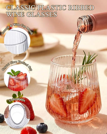 Ciaell 30 Pack Plastic Wine Glasses - Image 3